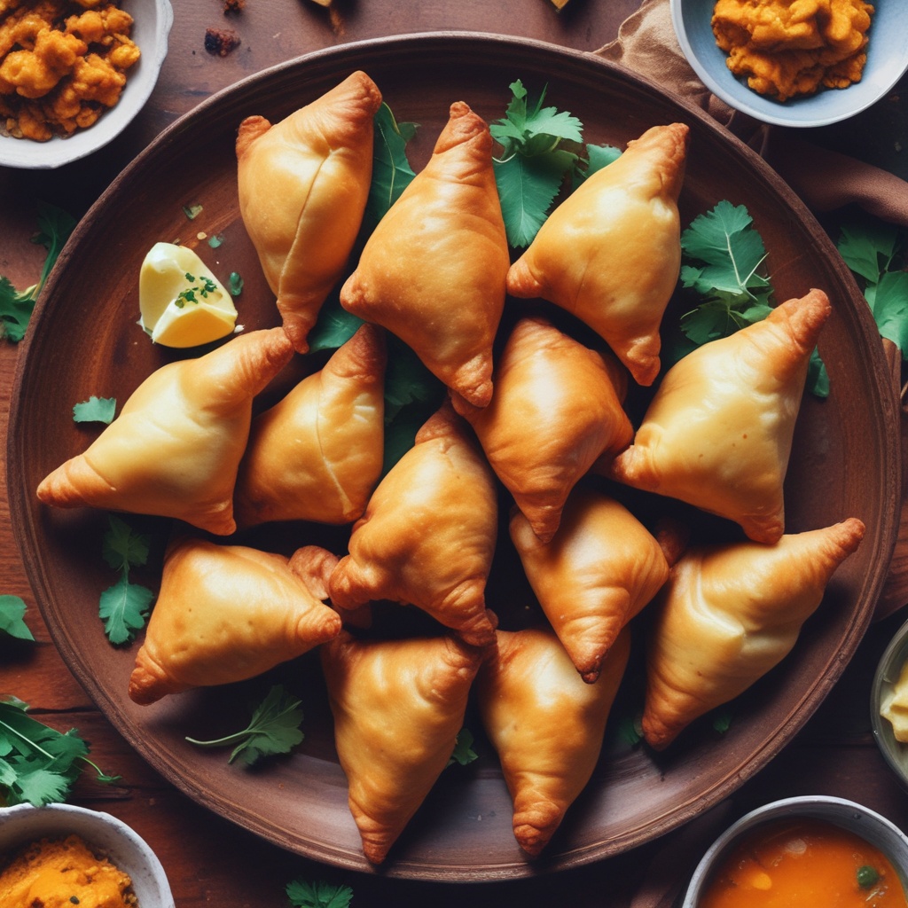Plate of samosas